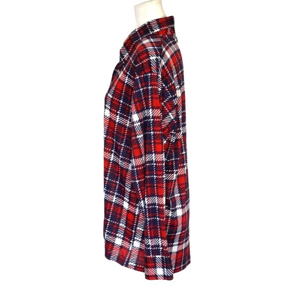 Vintage 70s Dagger Collar Shirt Red White Blue by Kings Road Sears Mens Size XL - Picture 4 of 11